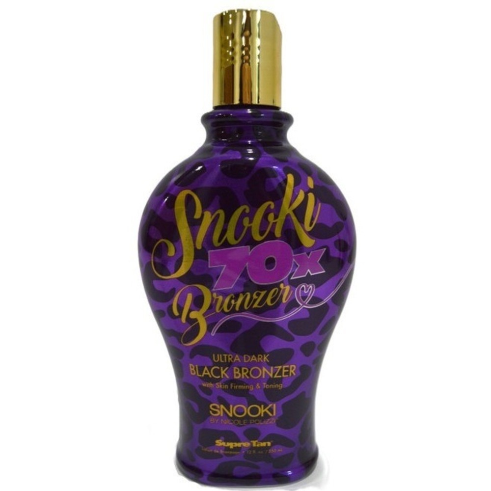 Snooki 70X Ultra Dark Black Bronzer Tanning Lotion by Supre Tan 12oz Purple